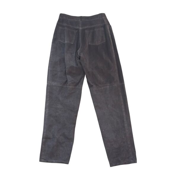 Vintage Bushwacker Genuine Leather Pants Brown Suede Size 10 | Made in USA - Picture 2 of 9
